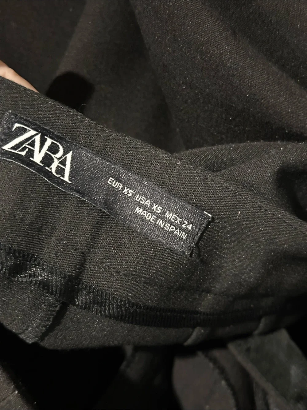 Zara Women’s Black Tuxedo Suit Set Blazer S Pants Satin Trim XS Formal - Picture 13 of 13